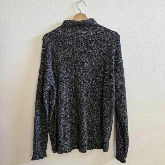 Tahari Roll Neck Sweater | Black Heathered Effect | Medium Large - Picture 2 of 8